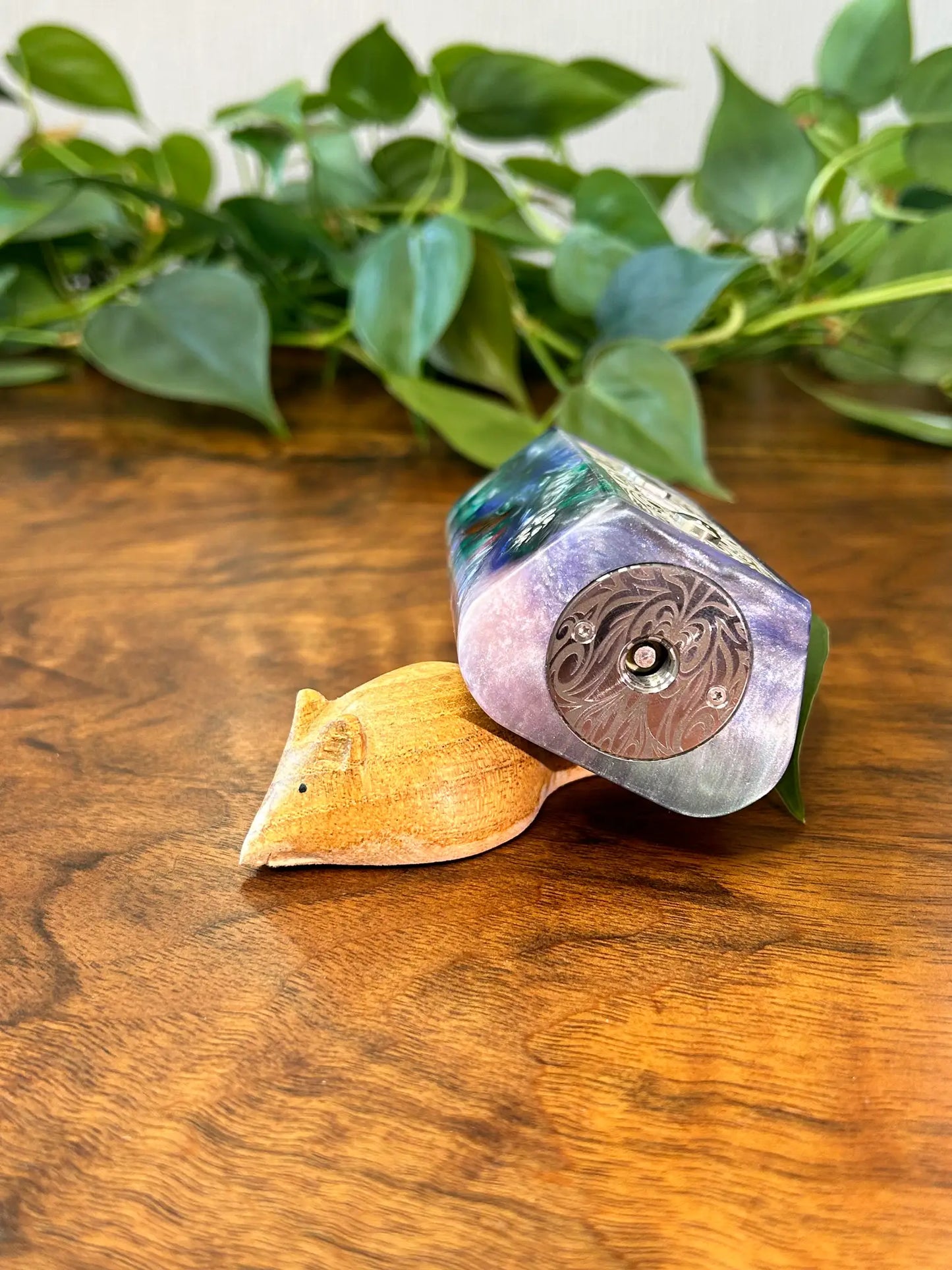 Twin 18650 Battery Dna250c stabwood hybrid Mod engraved edition - Vapesmarter.org
