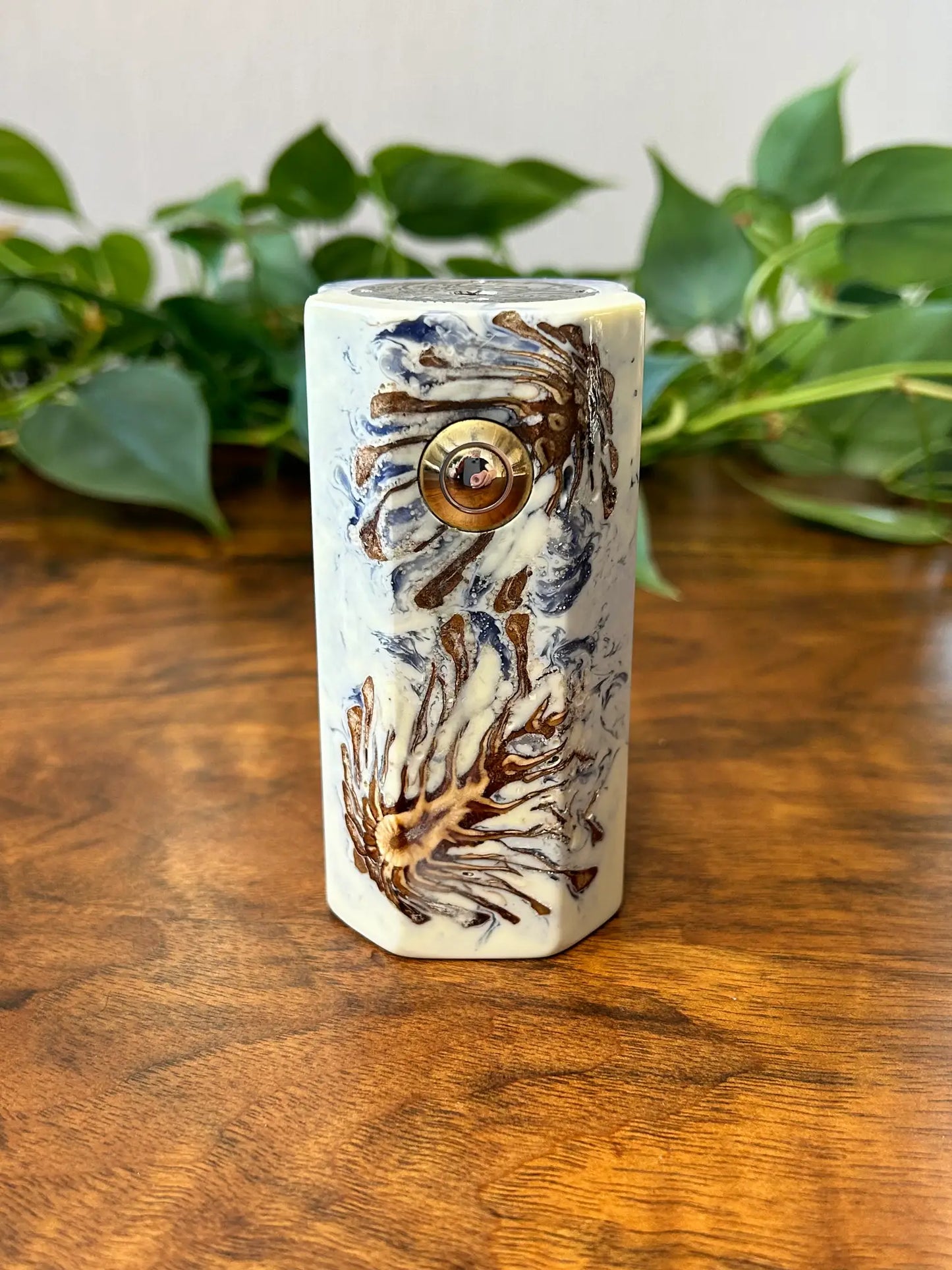 Quad 18650 series wired stabwood hybrid mosfet Mechanical Mod 40mm tank fitment - Vapesmarter.org