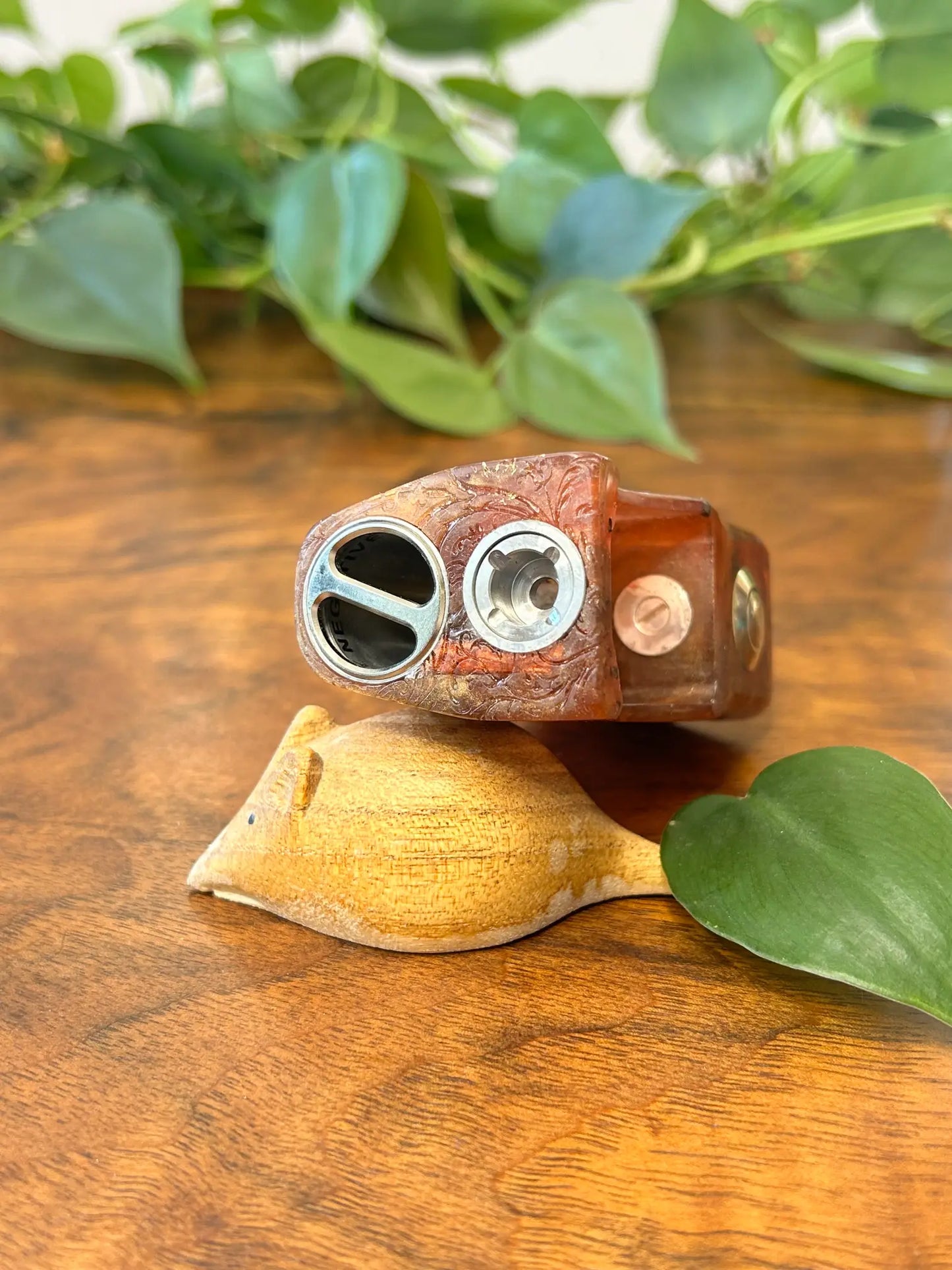 Switched Mechanical clickfet 18650 battery stabwood hybrid boro mod - Vapesmarter.org