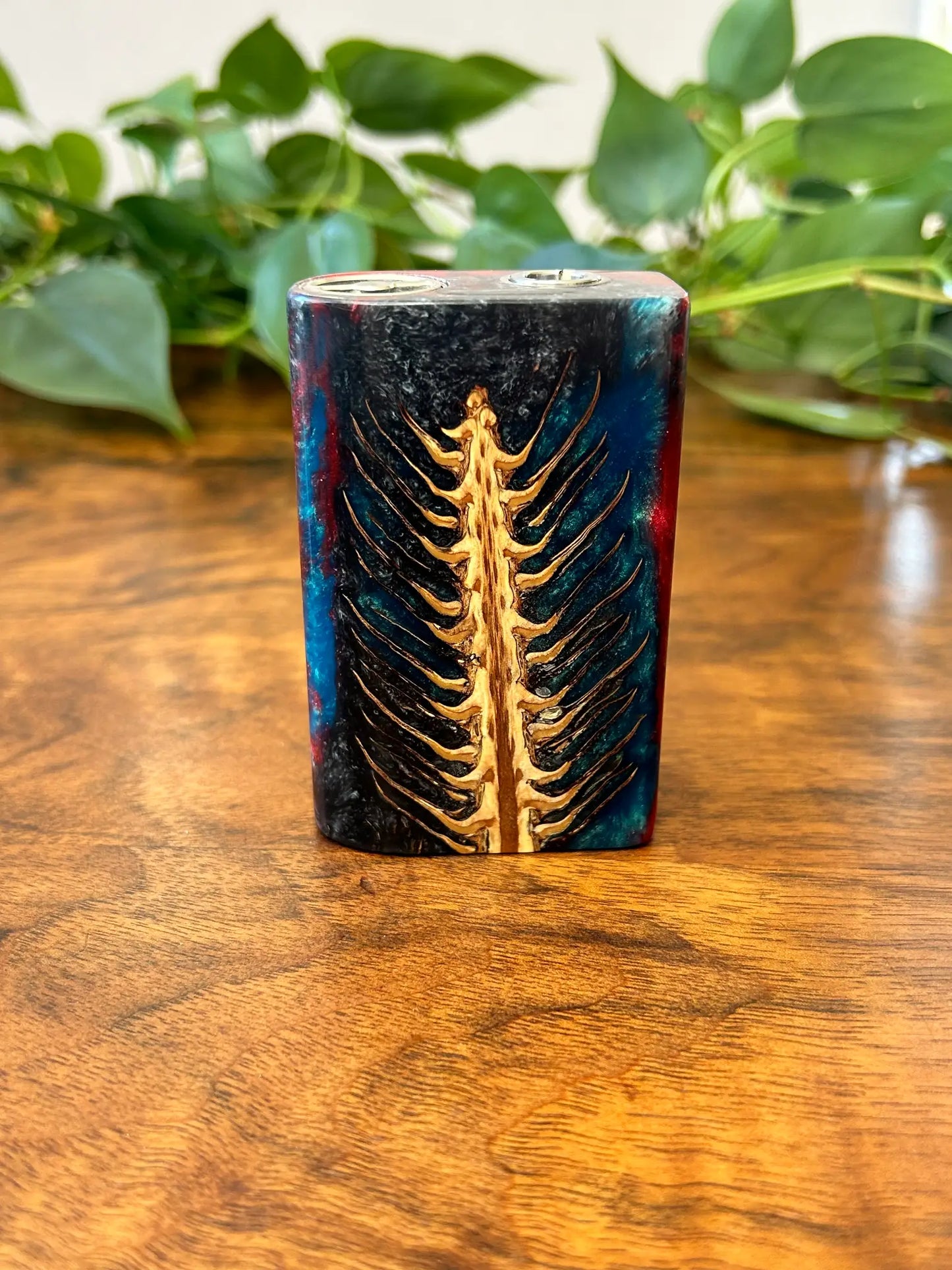 Switched Mechanical clickfet 18650 battery stabwood hybrid boro mod - Vapesmarter.org