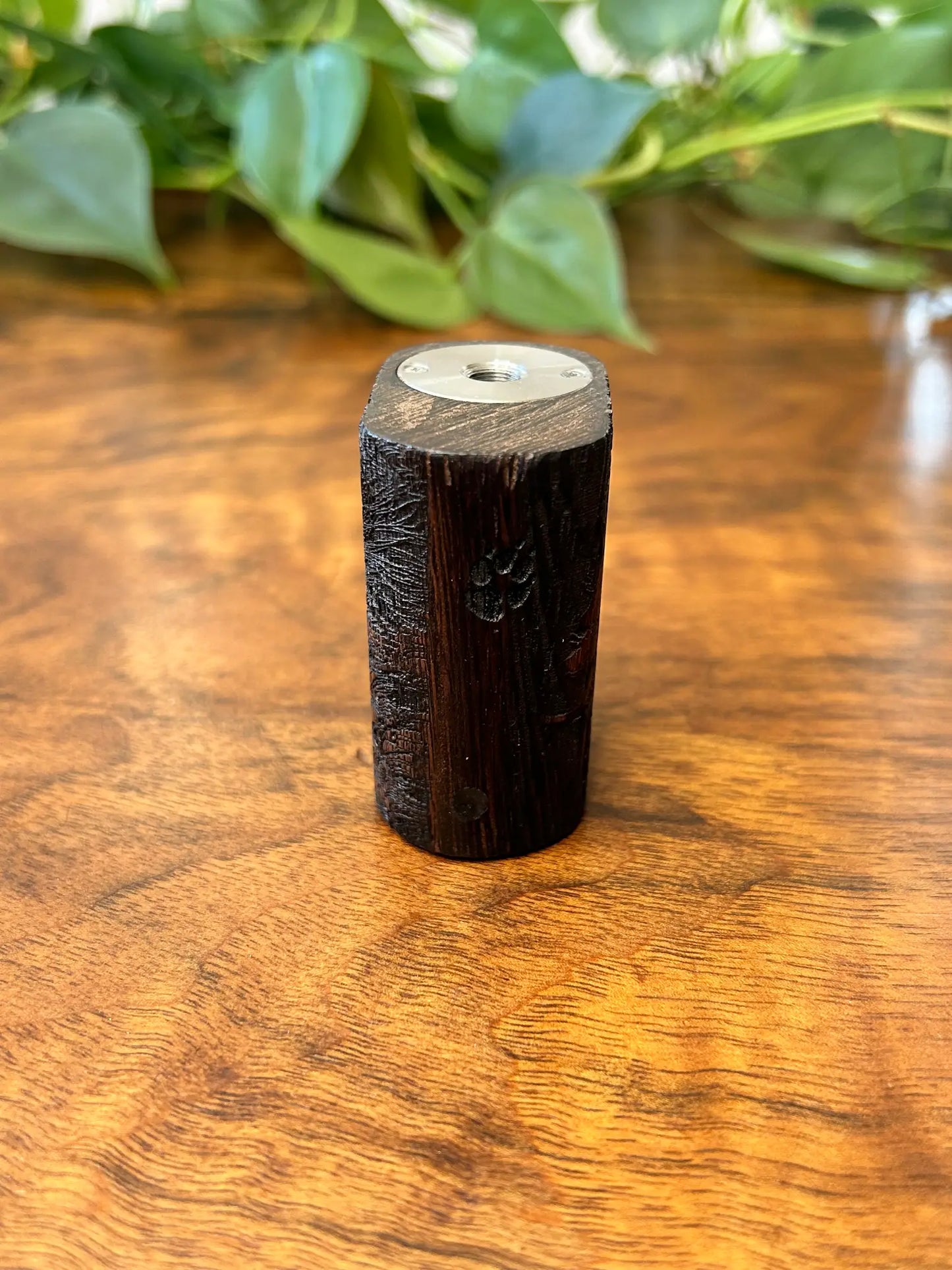 single 18350 clickfet switch mech engraved pure wood mod 22mm Tank fitment - Vapesmarter.org