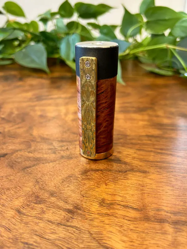 Side Fire single 21700 Battery mechanical mod 30mm tank fitment Wood edition - Vapesmarter.org
