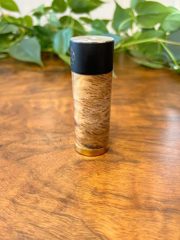 Side Fire single 21700 Battery mechanical mod 30mm tank fitment Wood edition - Vapesmarter.org