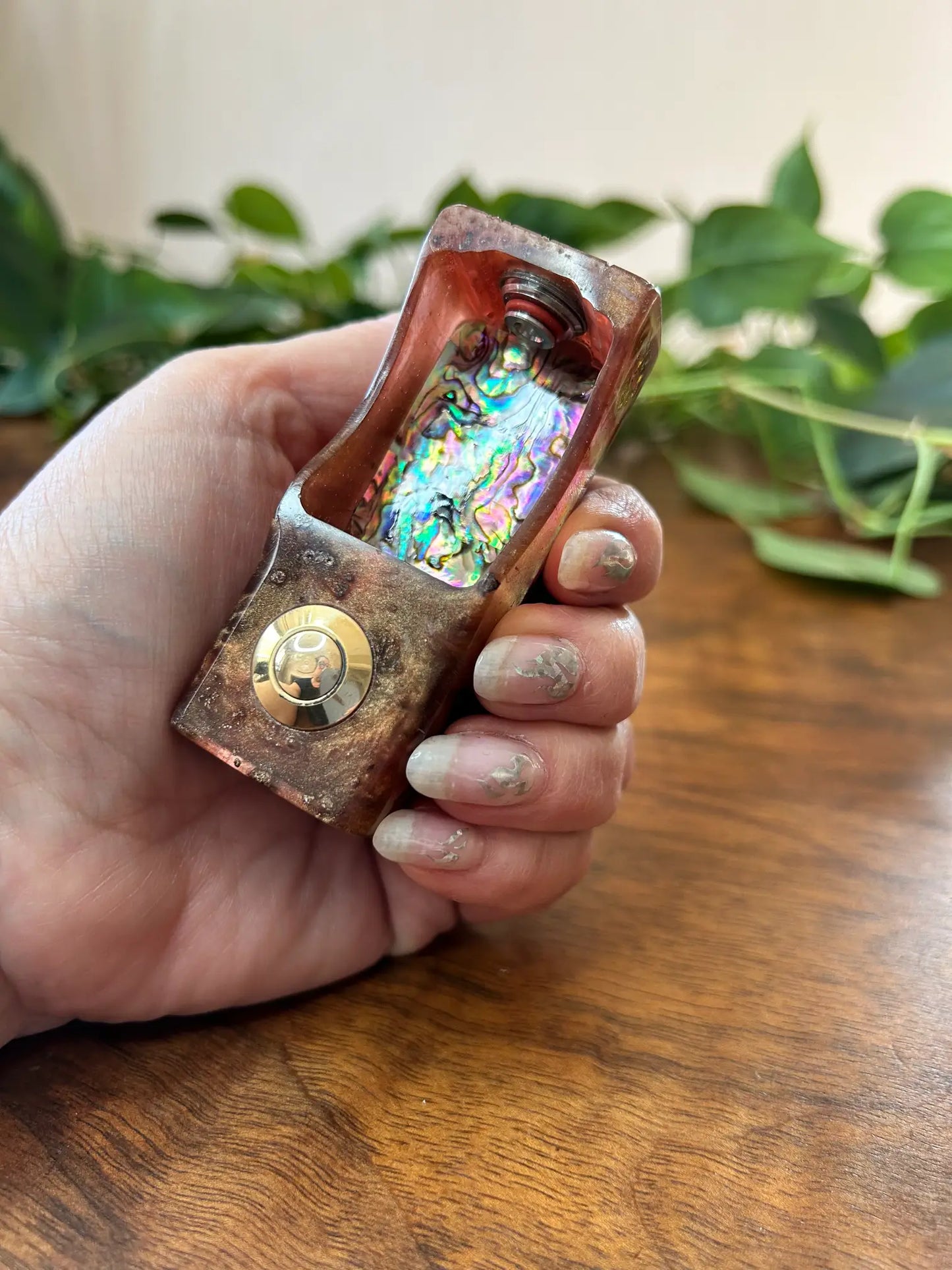 Switched Mechanical clickfet 18650 battery stabwood hybrid boro mod - Vapesmarter.org