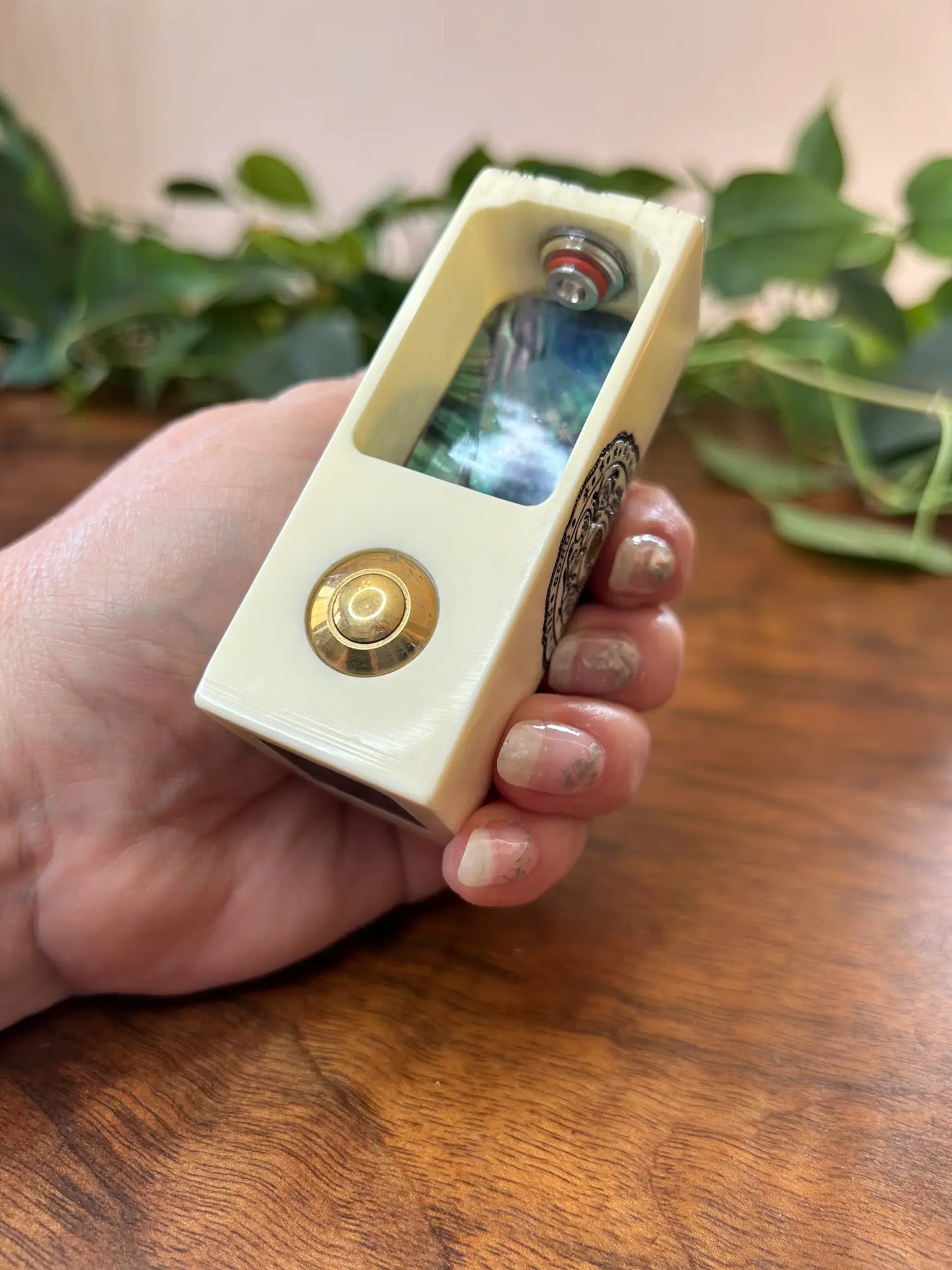 Switched Mechanical clickfet 18650 battery stabwood hybrid boro mod - Vapesmarter.org