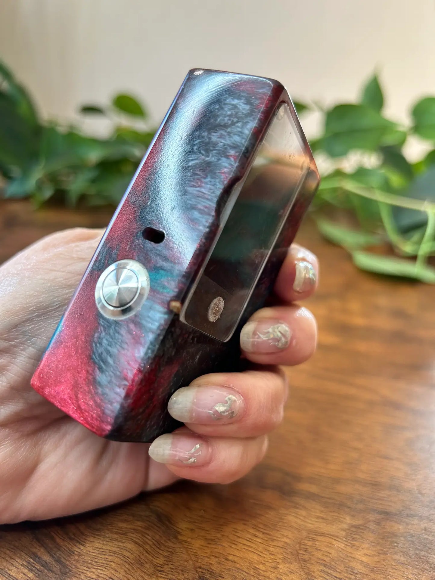 Switched Mechanical clickfet 18650 battery stabwood hybrid boro mod - Vapesmarter.org
