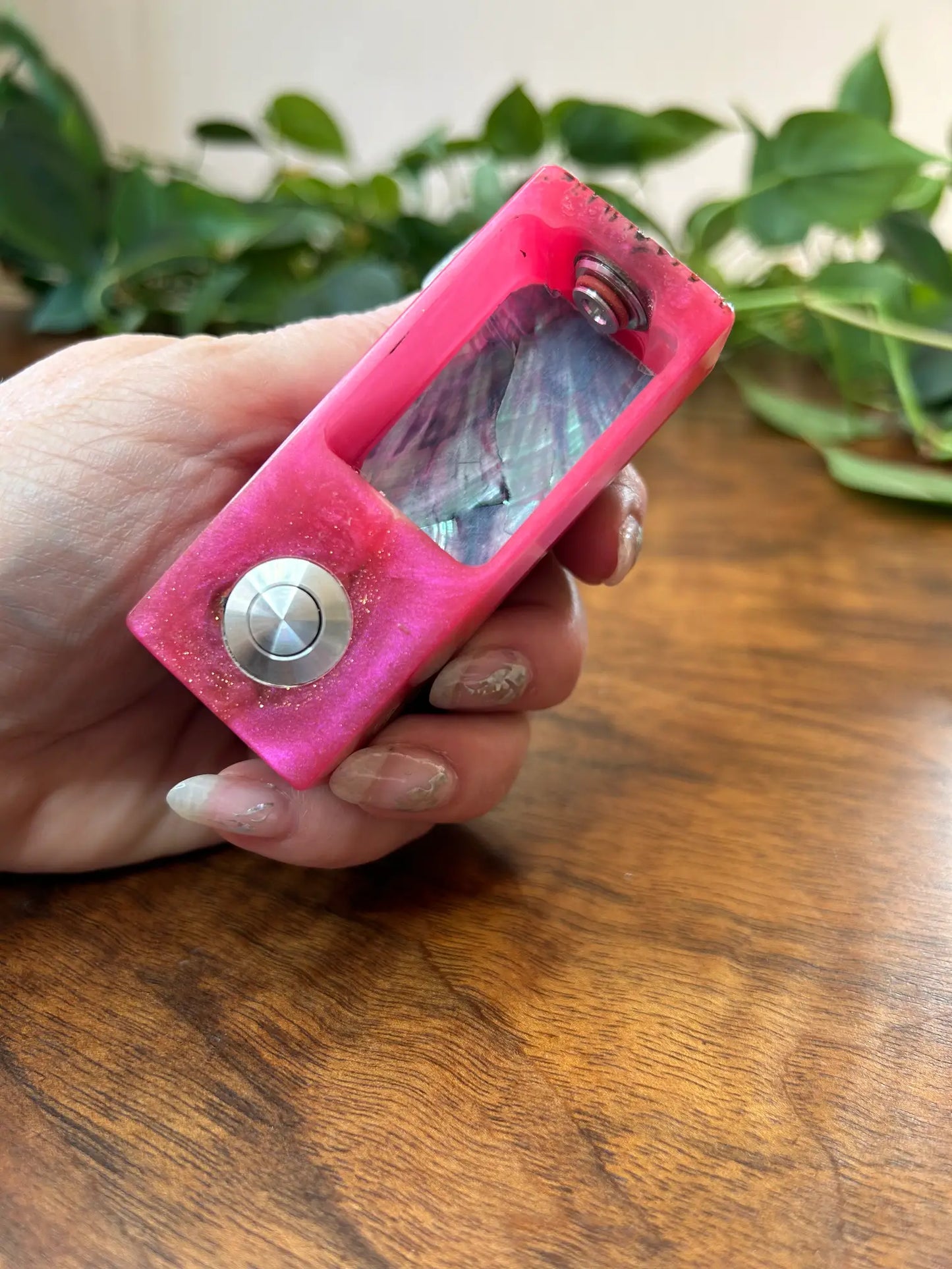 Switched Mechanical clickfet 18650 battery stabwood hybrid boro mod - Vapesmarter.org