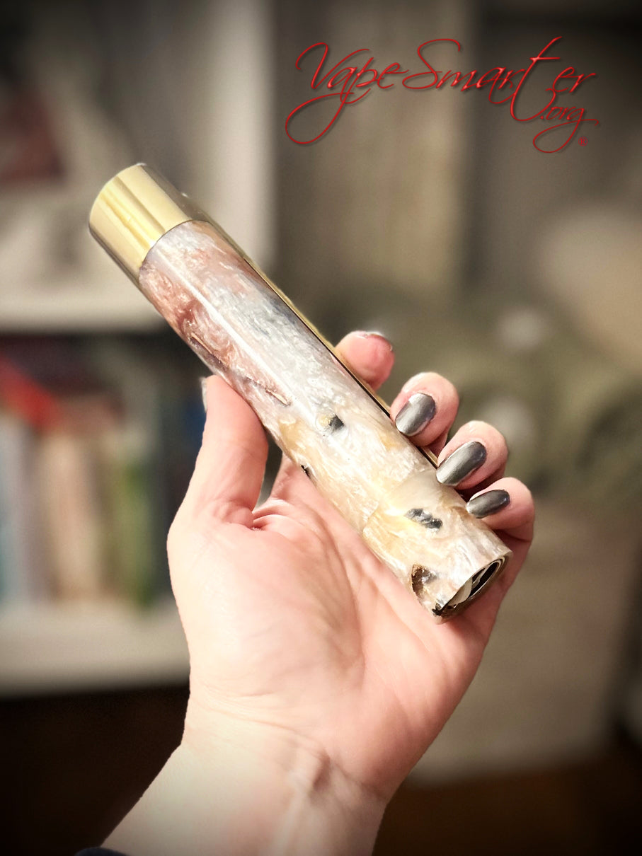 Side Fire Twin Stacked 21700 Battery mechanical mod 30mm tank fitment - Vapesmarter.org