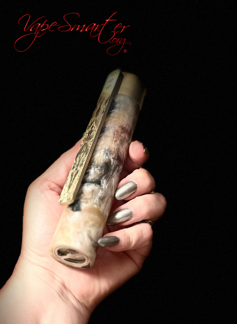 Side Fire Twin Stacked 21700 Battery mechanical mod 30mm tank fitment - Vapesmarter.org