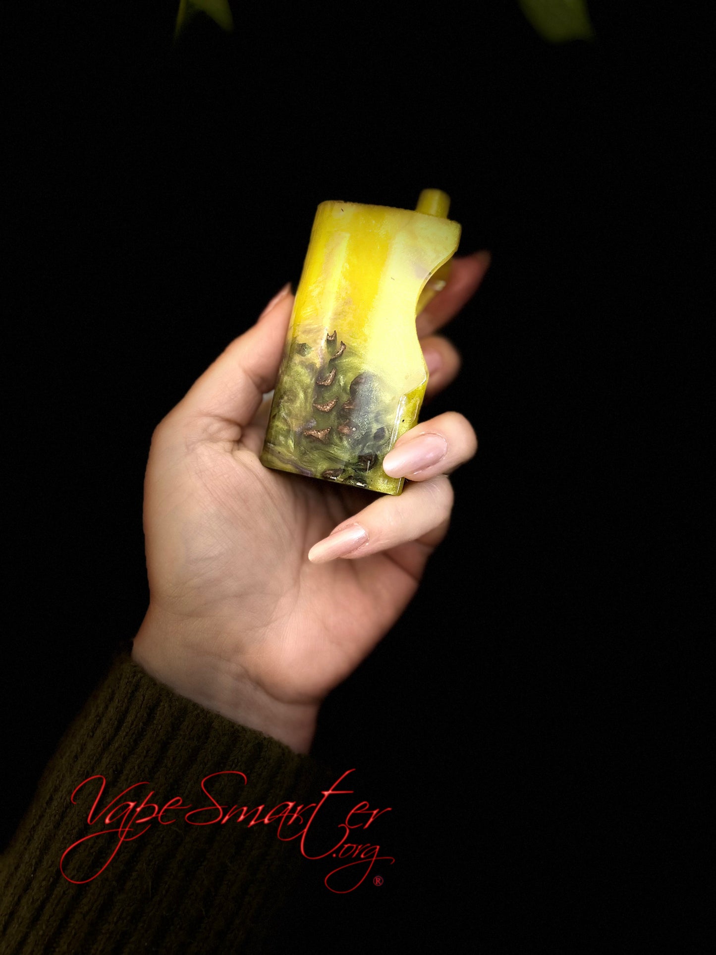 Switched Mechanical clickfet 18650 battery stabwood hybrid boro mod - Vapesmarter.org