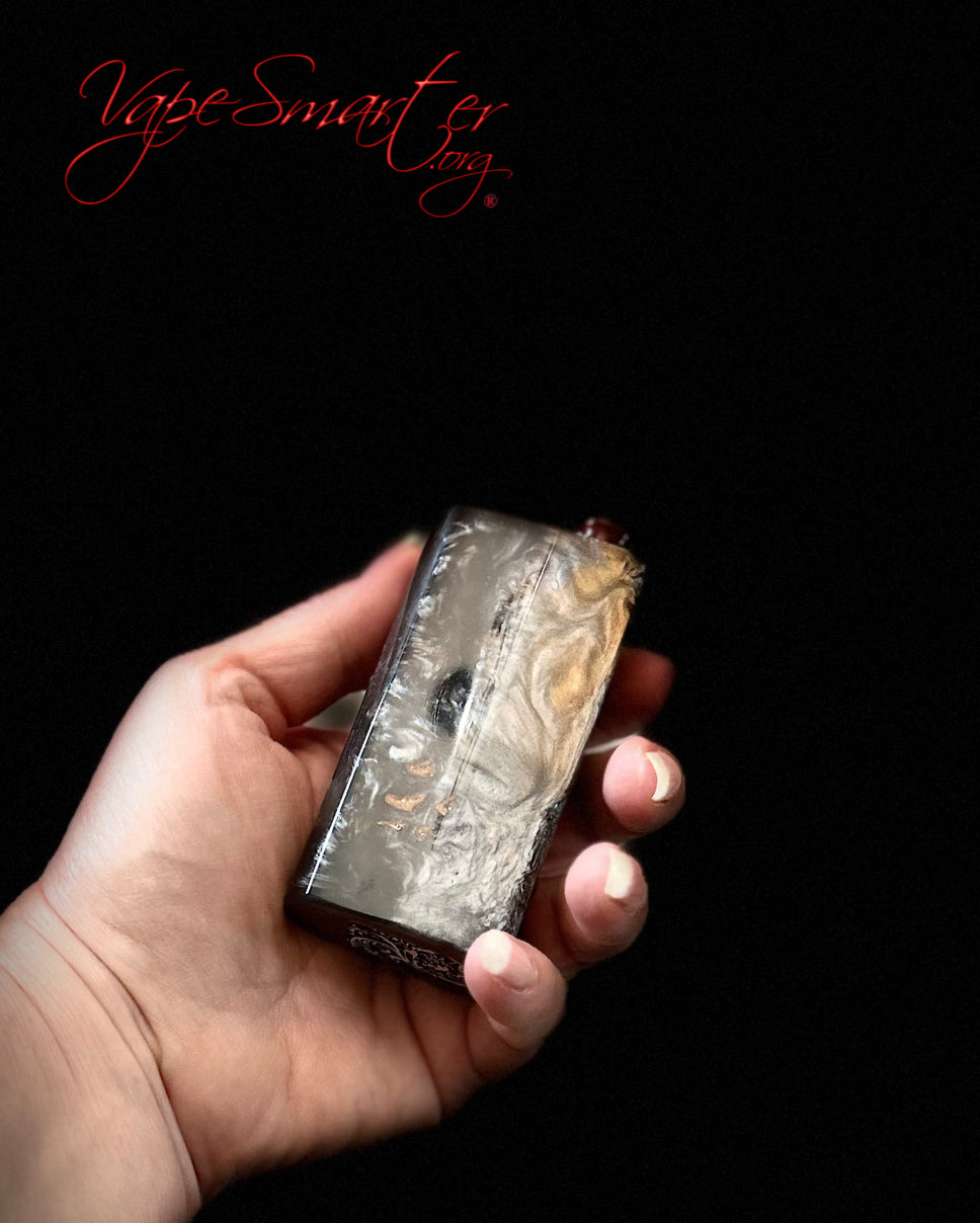 Switched Mechanical clickfet 18650 battery stabwood hybrid boro mod - Vapesmarter.org