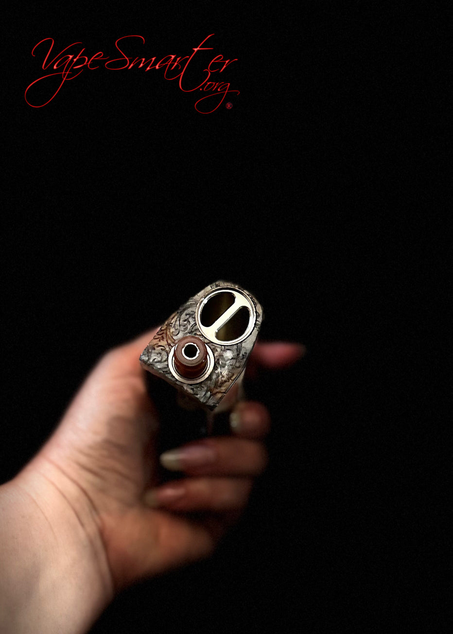 Switched Mechanical clickfet 18650 battery stabwood hybrid boro mod - Vapesmarter.org