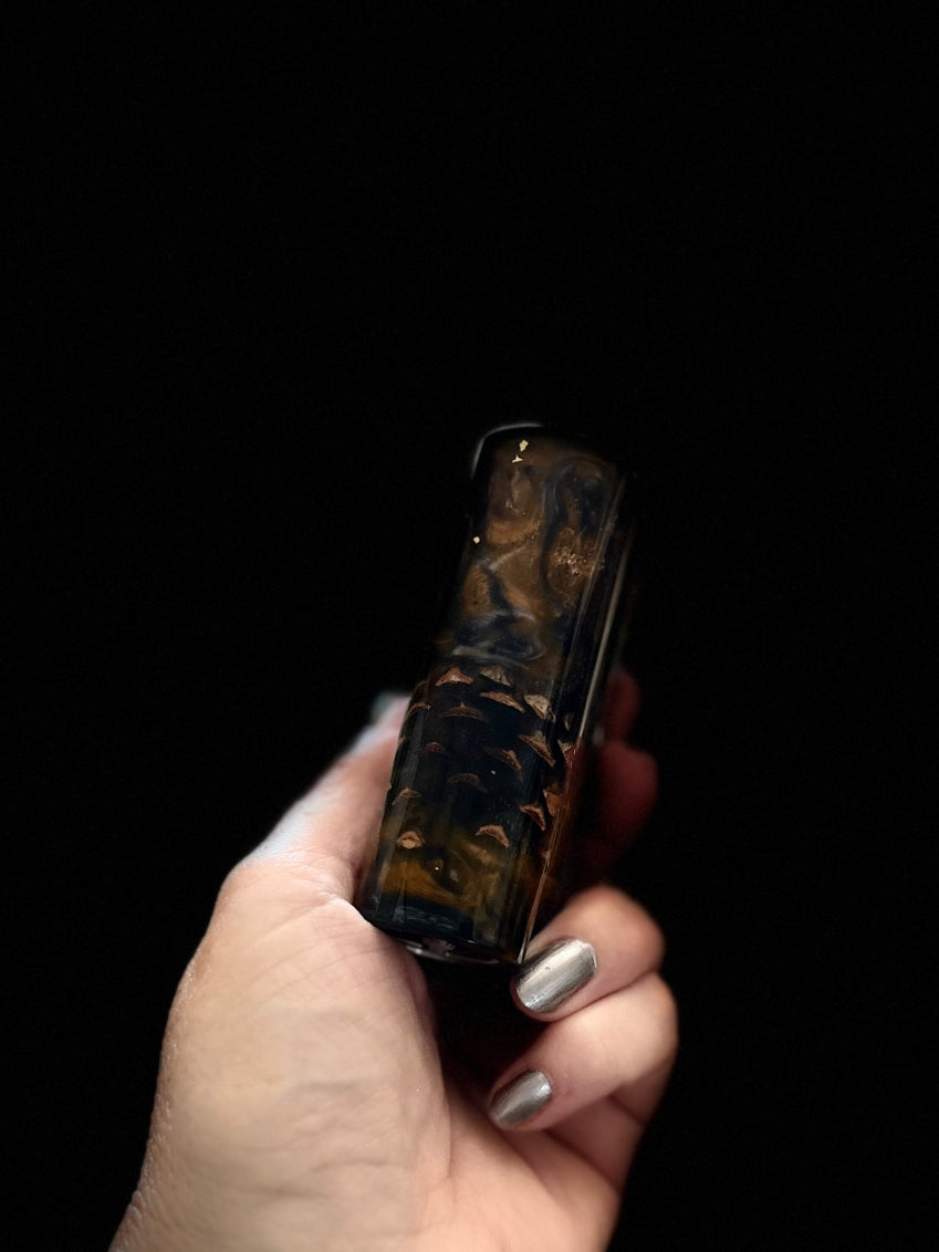Evolv Dna100c single 21700 battery Stabwood hybrid Engraved