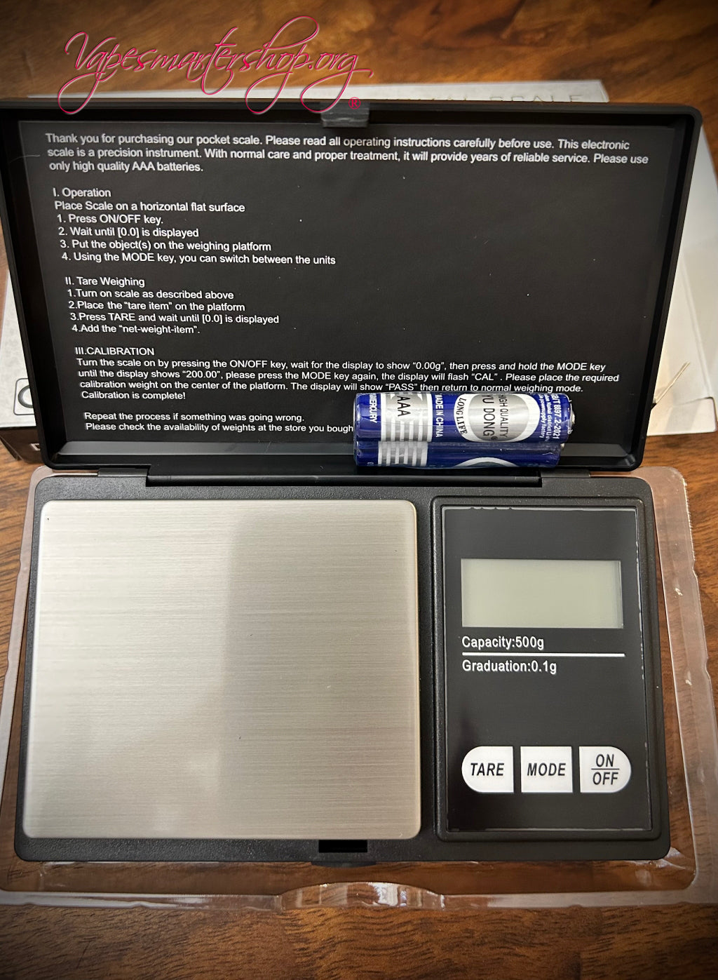 Standard Mixing Kit includes Beakers syringes scales