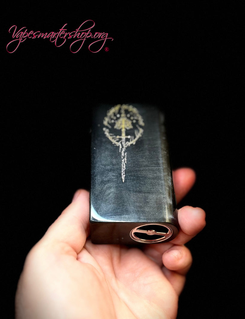 Evolv Dna100c single 21700 battery hybrid Engraved 22ct gold and silver inlay