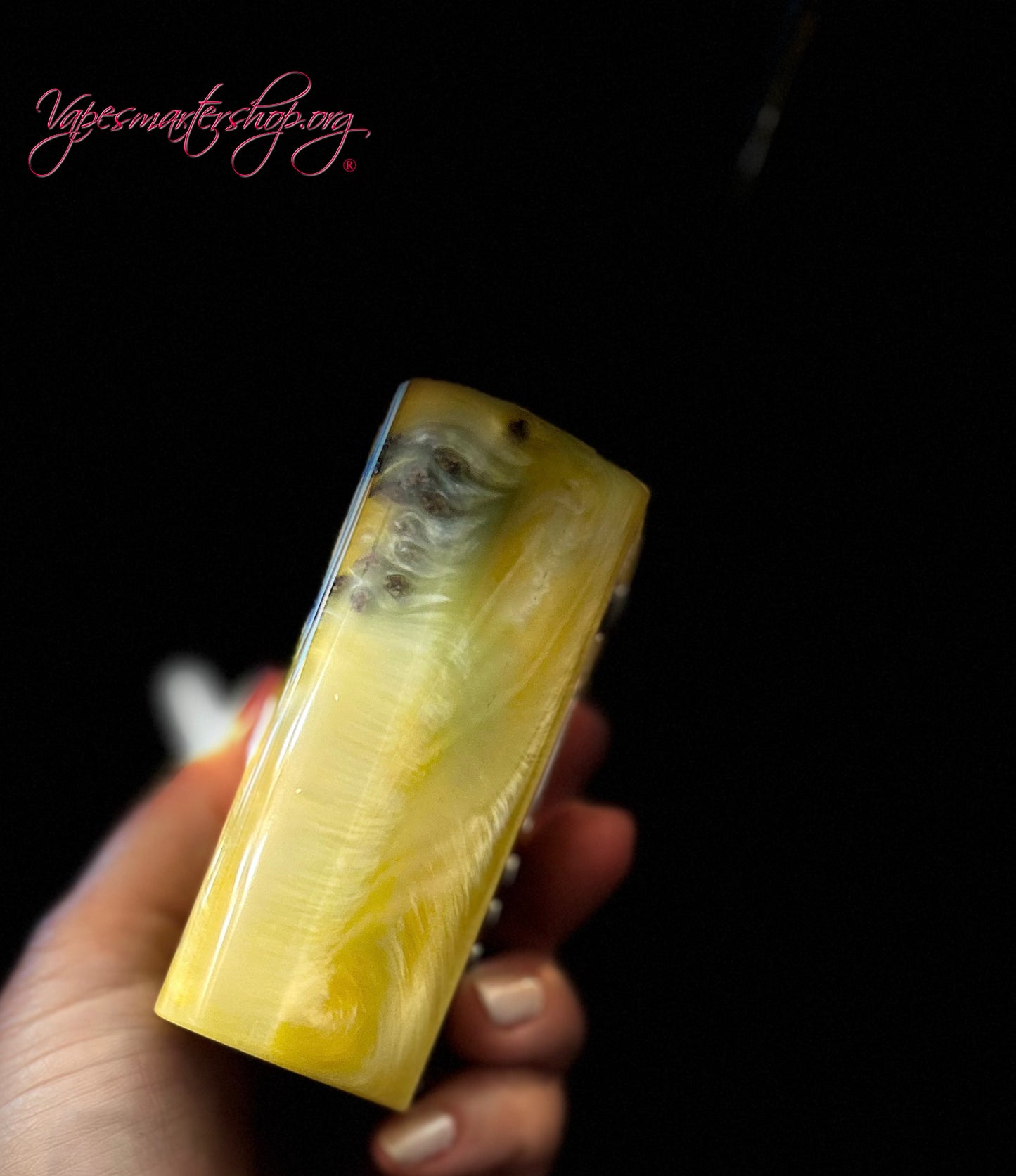 Twin 18650 Battery Dna250c burl wood Mod engraved edition
