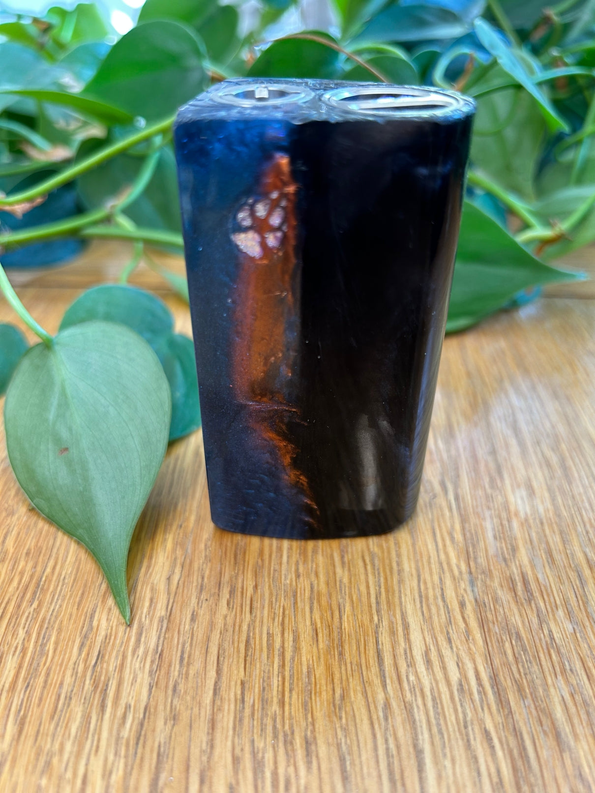 Switched Mechanical clickfet 18650 battery stabwood hybrid boro mod