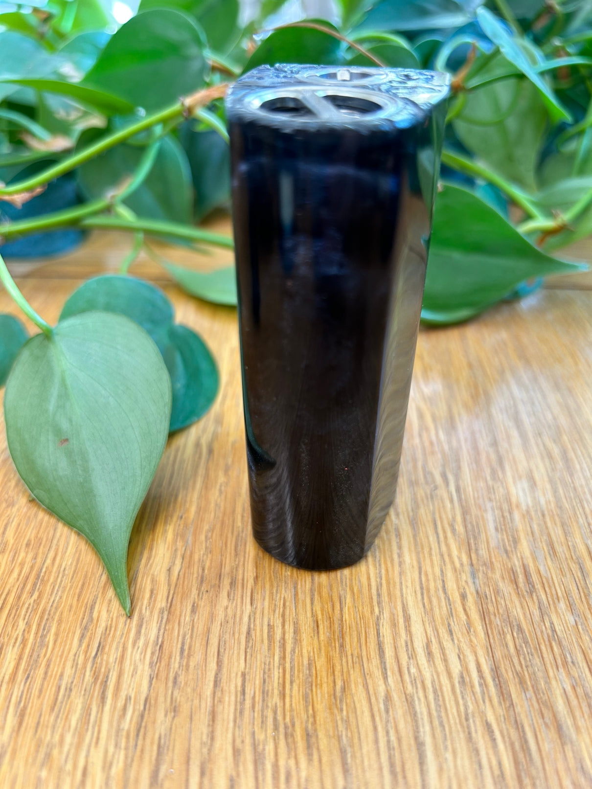 Switched Mechanical clickfet 18650 battery stabwood hybrid boro mod