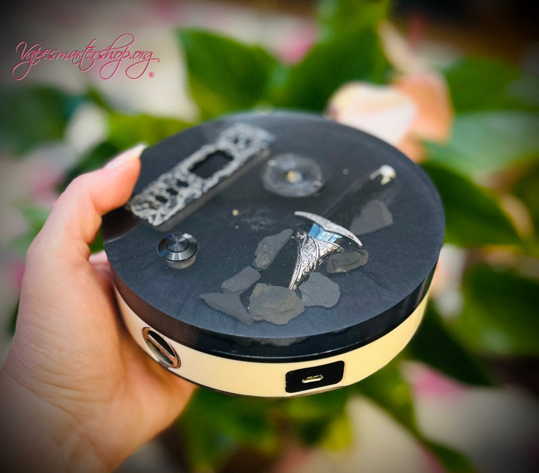Evolv dna75 Single 18650 build stand ohm reader LOTR Sting edition