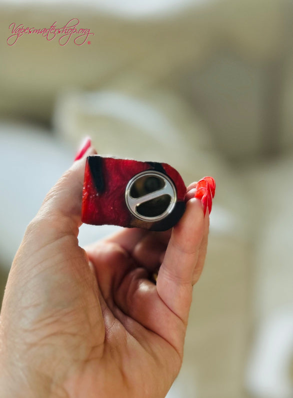 Evolv Dna100c single 18650 battery Stabwood hybrid Stainless Steel Engraved