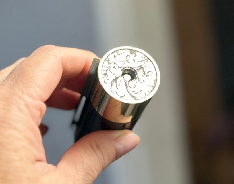 Side Fire single 21700 Battery mechanical mod 30mm tank fitment Engraved