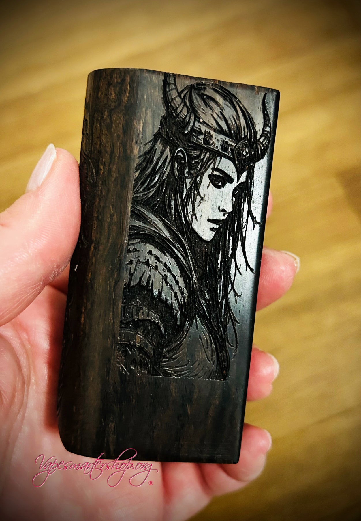 Evolv Dna75c single 18650 battery blackwood mod Viking edition