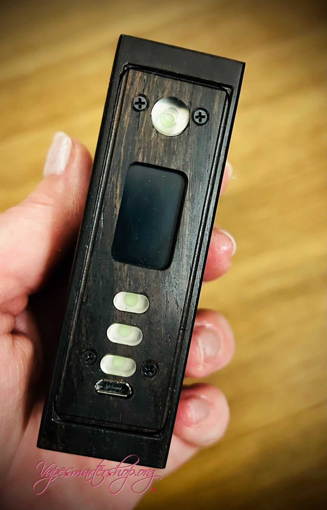 Evolv Dna75c single 18650 battery blackwood mod Viking edition