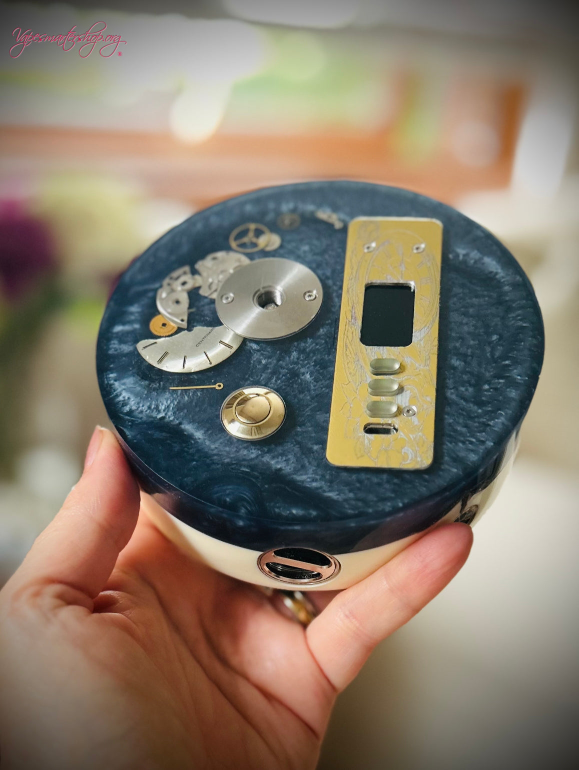 Evolv dna75 Single 18650 smaller build stand ohm reader watch edition