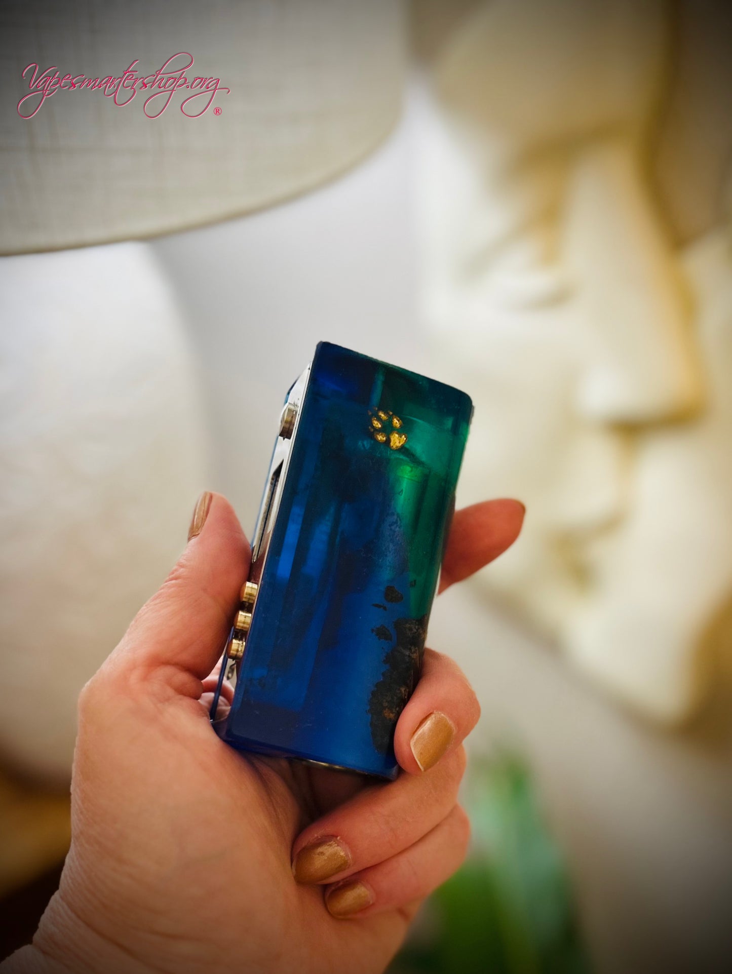 Evolv Dna75c single 18650 battery stabwood hybrid mod polished stainless
