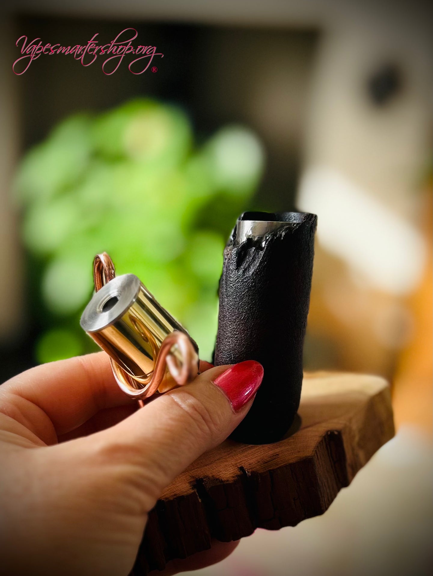 Rosewood 18350 Battery long stem switched mechanical clickfet e-pipe 22mm Tank Fitment