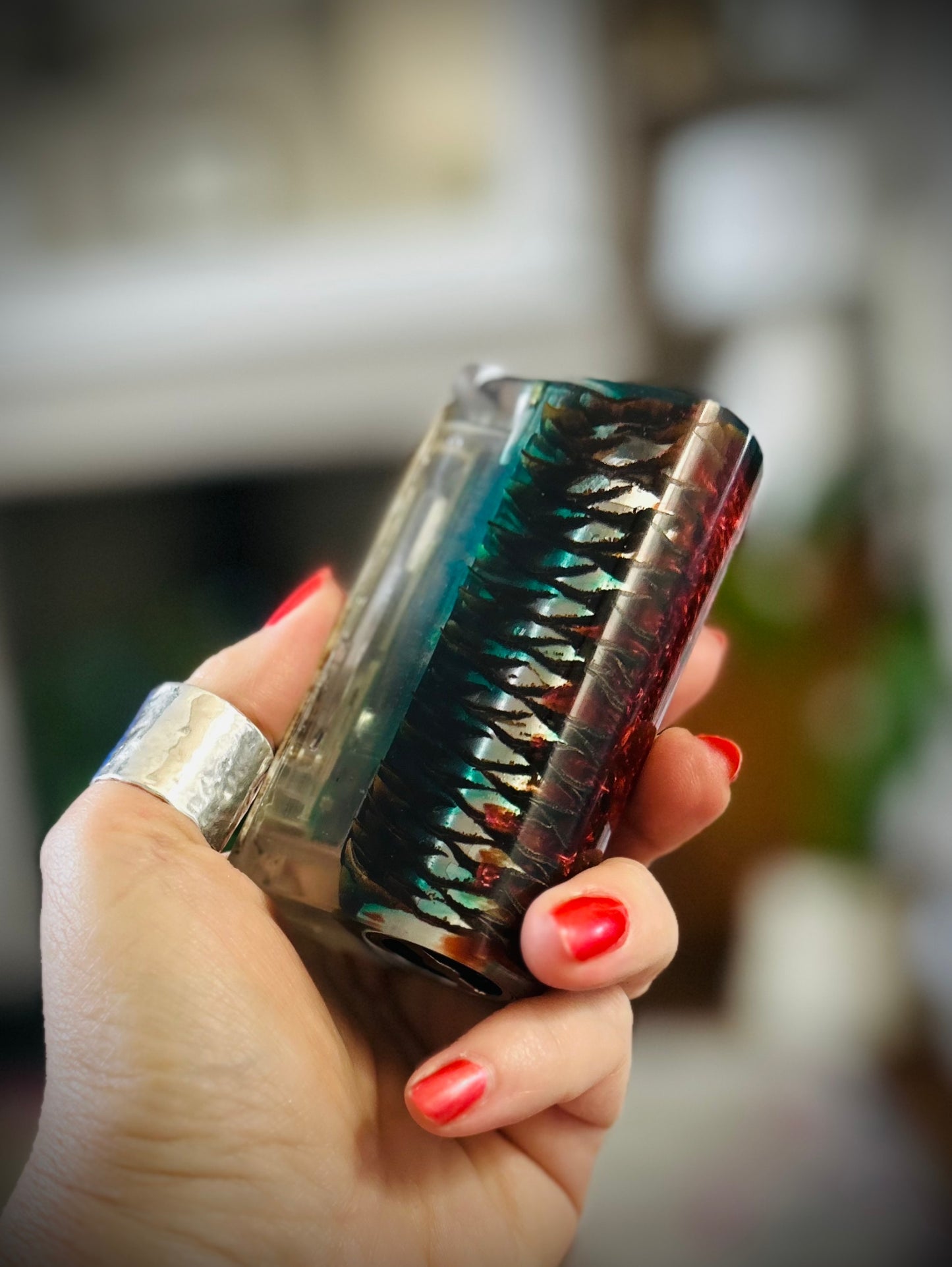 Evolv Dna100c single 21700 battery Stabwood hybrid Engraved