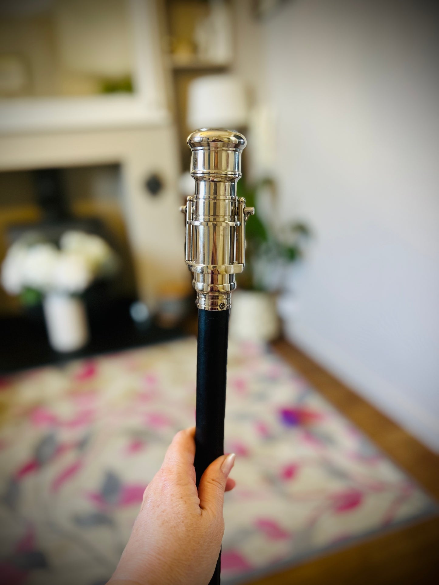 The Original 18650 battery mechanical mod walking stick plain Chrome