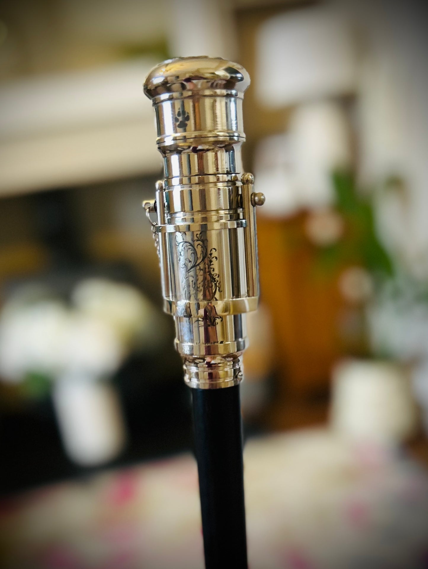 The Original 18650 battery mechanical mod walking engraved chrome