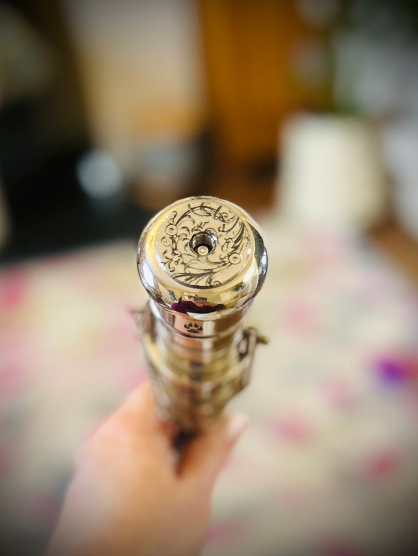 The Original 18650 battery mechanical mod walking engraved chrome