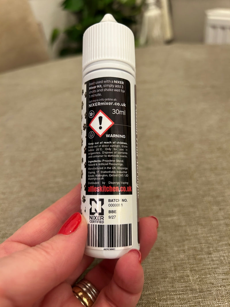 "Pedigree Pooch" A Passion Fruit Meringue 30ml Longfill E-liquid Concentrate with Nixer Shot