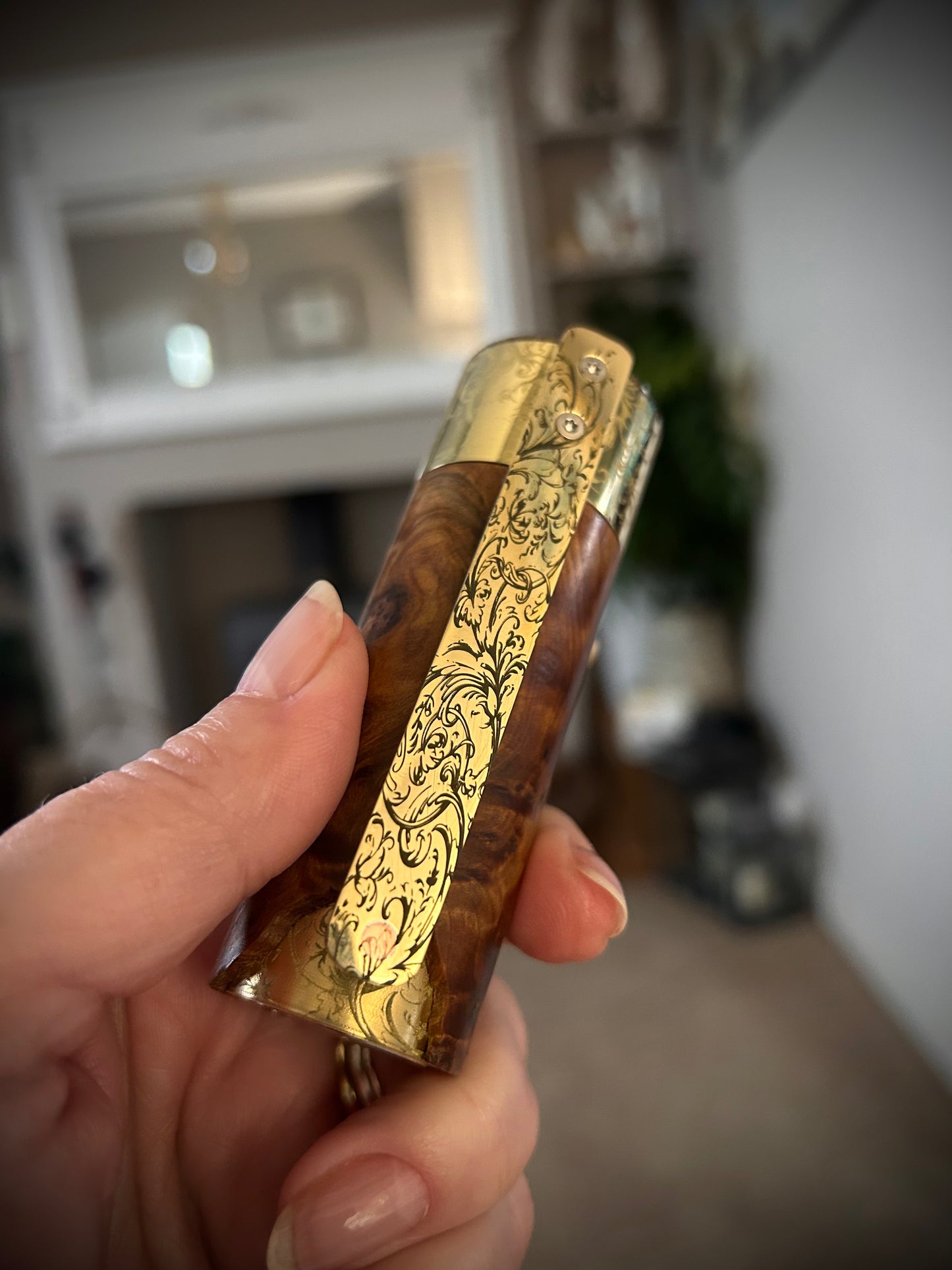 Side Fire single 21700 Battery mechanical mod 30mm  tank fitment Thuya Burl