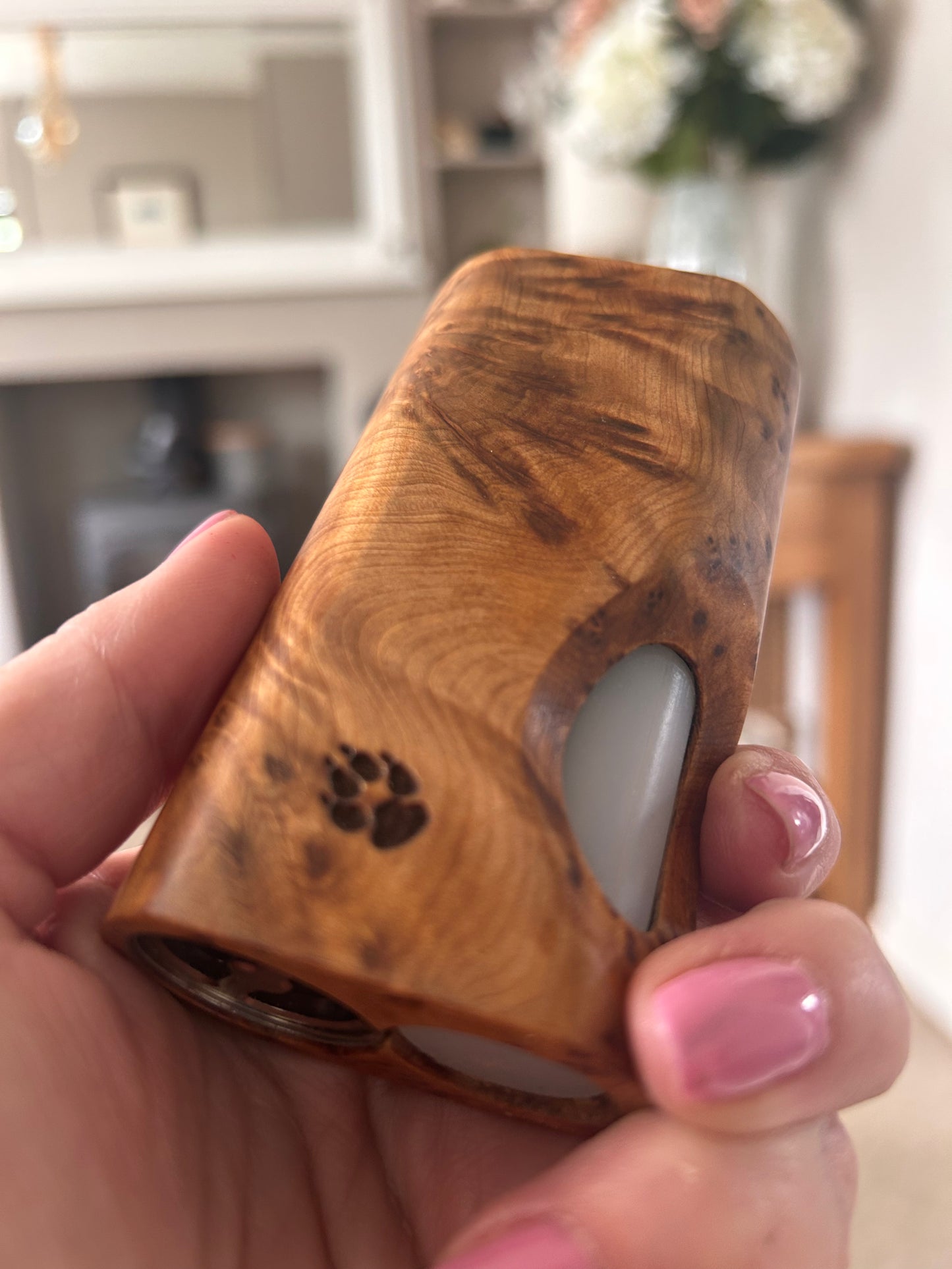 21700 single battery switched mech squonk in pure Thuya wood