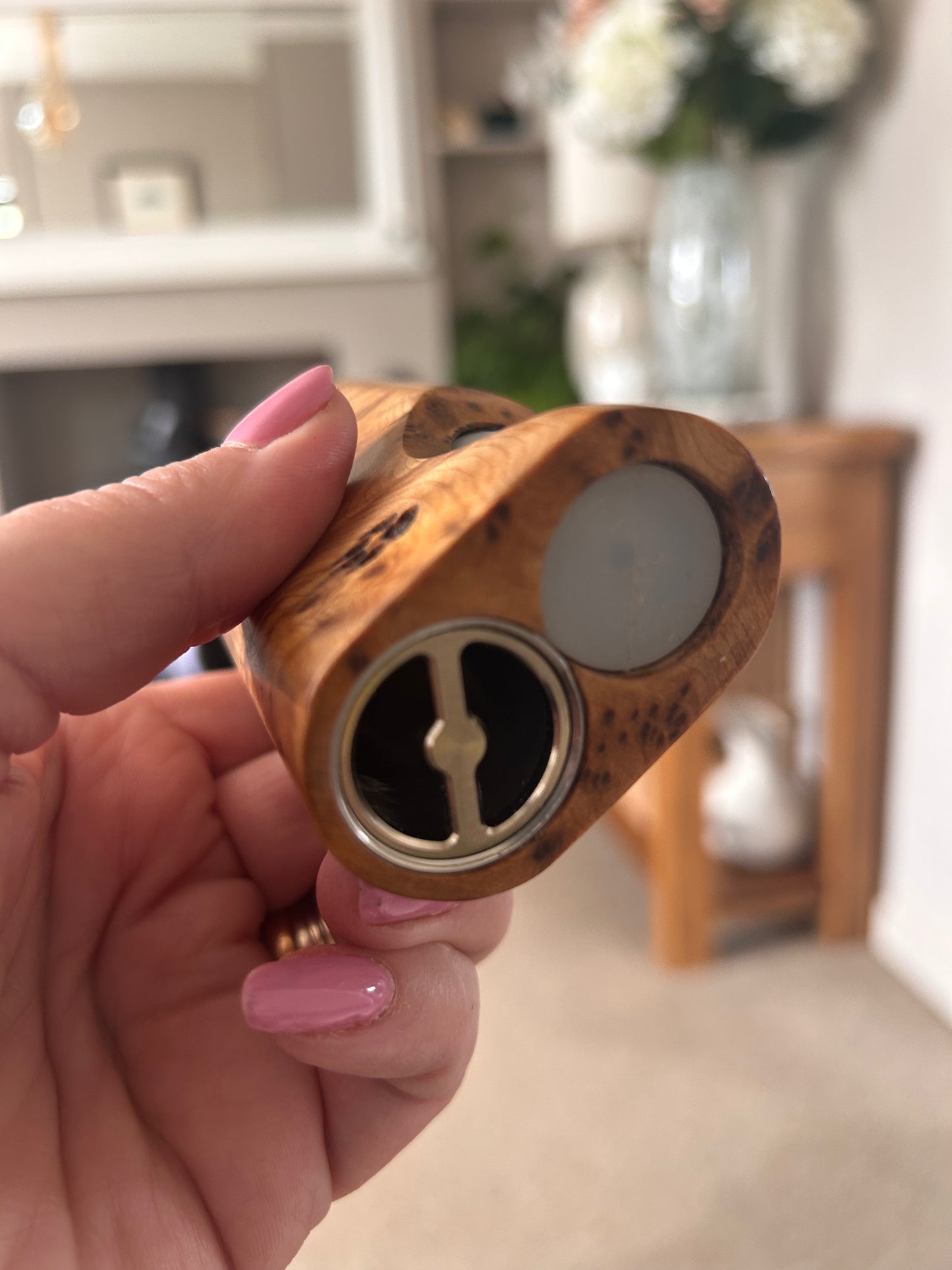 21700 single battery switched mech squonk in pure Thuya wood