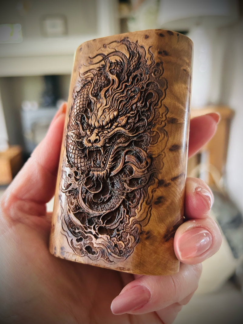 Dna100c twin 21700 battery Regulated Bespoke mod Engraved