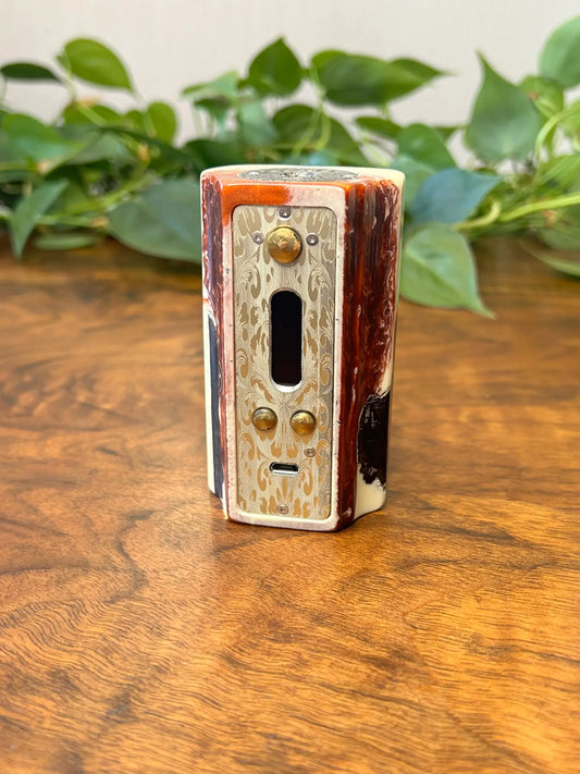 Twin 18650 Battery Dna250 stabwood hybrid Mod engraved edition