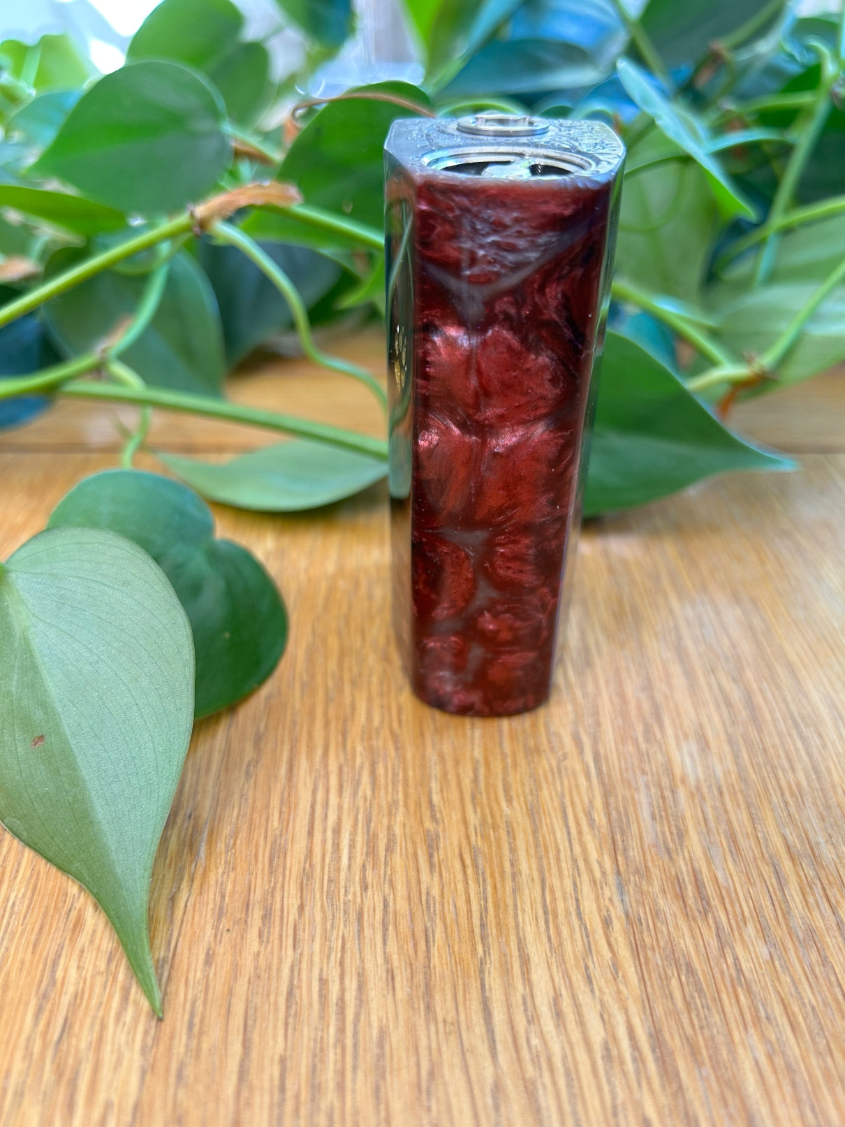 Switched Mechanical clickfet 18650 battery stabwood hybrid boro mod