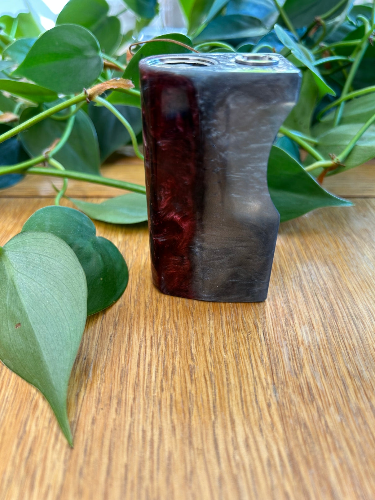 Switched Mechanical clickfet 18650 battery stabwood hybrid boro mod