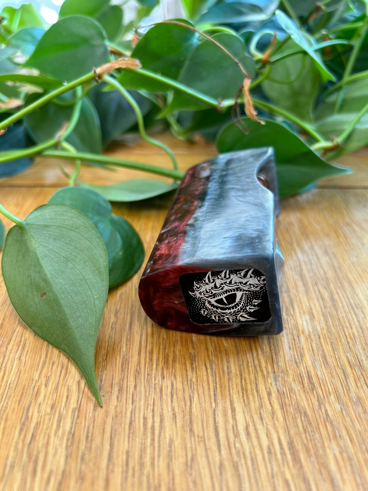 Switched Mechanical clickfet 18650 battery stabwood hybrid boro mod