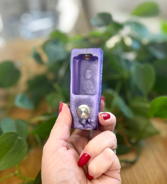 Switched Mechanical clickfet 18650 battery stabwood hybrid boro mod