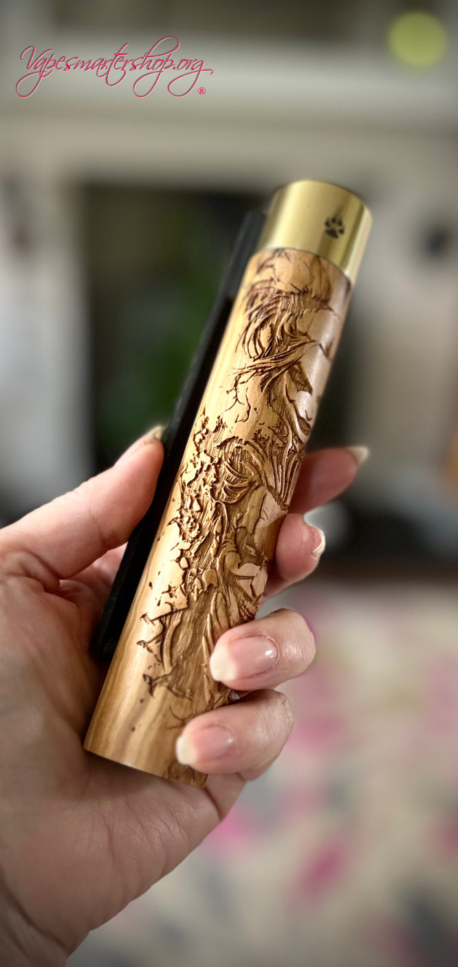Side Fire Twin Stacked 21700 Battery mechanical mod 31mm tank fitment Revision edition