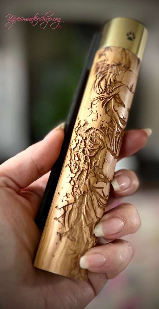 Side Fire Twin Stacked 21700 Battery mechanical mod 31mm tank fitment Revision edition