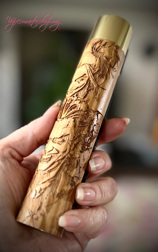 Side Fire Twin Stacked 21700 Battery mechanical mod 31mm tank fitment Revision edition
