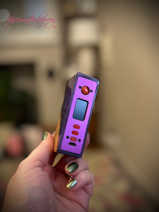 Evolv Dna75c single 18650 battery stabwood hybrid mod