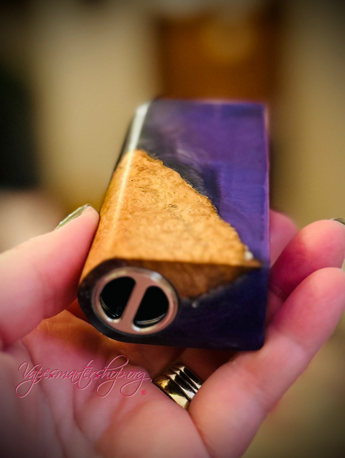 Evolv Dna75c single 18650 battery stabwood hybrid mod