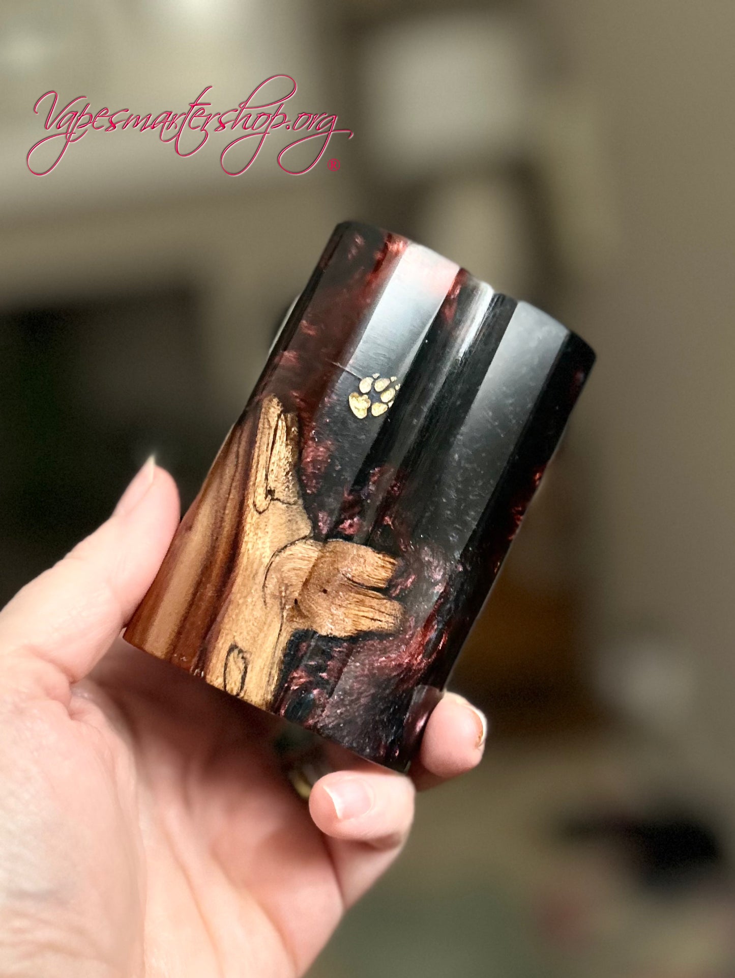 Twin 21700 Battery Dna250c stabwood Mod plate